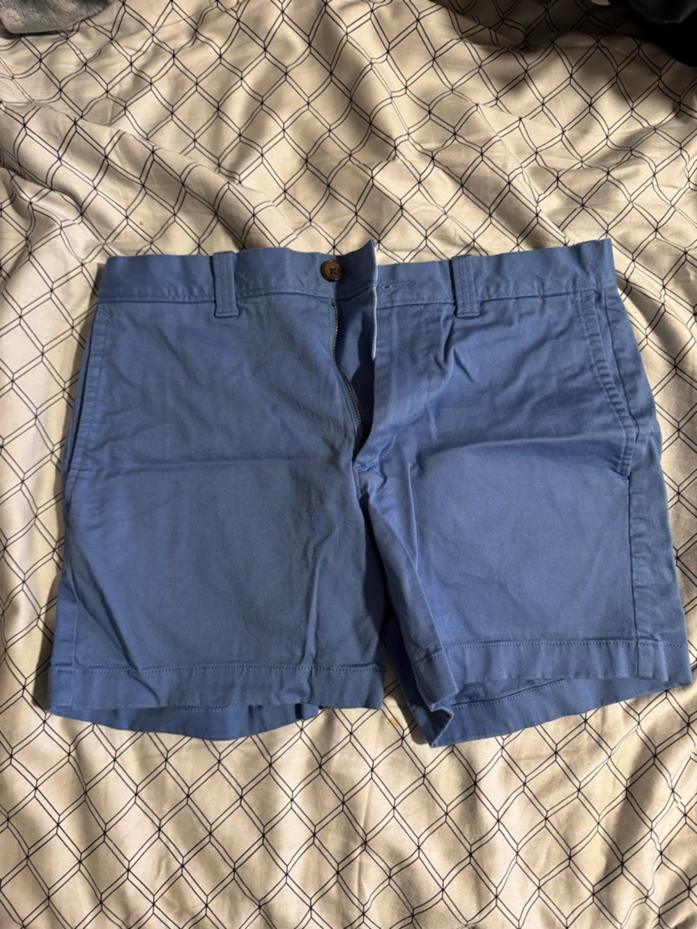 J. Crew Light Blue Flat Front Chino Shorts